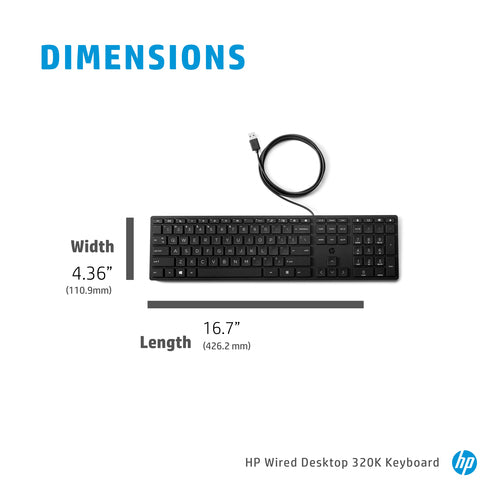 HP Wired Desktop 320K Keyboard HP Wired Desktop 320K Keyboard